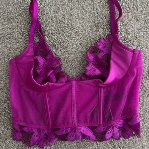 Victoria’s Secret Floral Lace Bra Corset Top